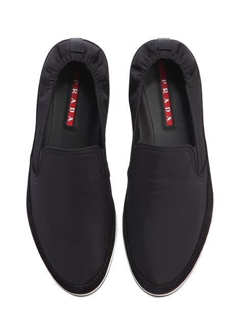 prada men sneakes|prada men's slip on sneakers.